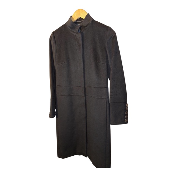 Burberry Jackets & Blazers - Burberry Black Wool Cashmere Long Coat 4